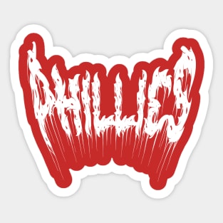 Phillies Heavy Metal Sticker